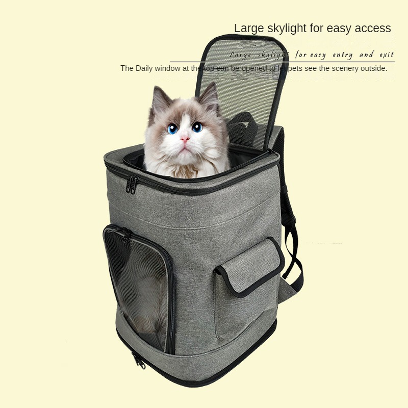 Increase the size of portable cat backpacks for outdoor use