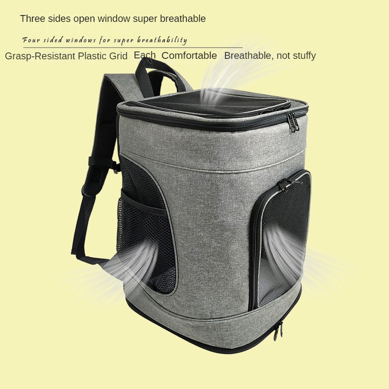 Increase the size of portable cat backpacks for outdoor use