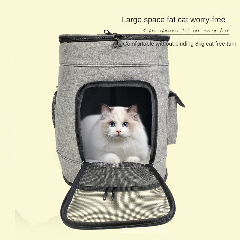 Increase the size of portable cat backpacks for outdoor use