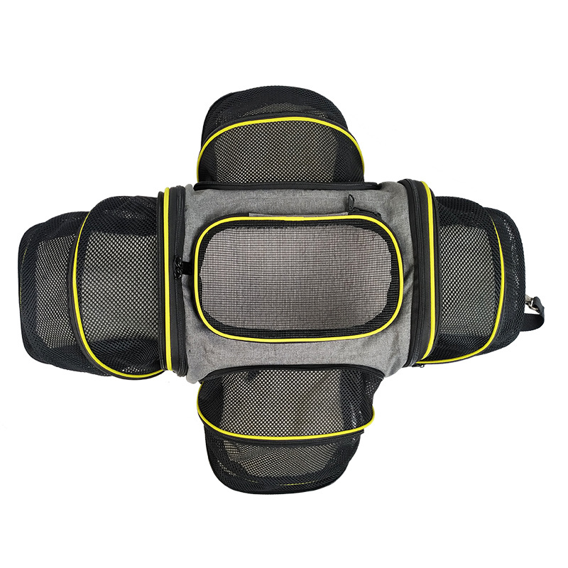 Cat bag, large capacity bag, pet outdoor pet bag, mesh breathable portable aviation bag, airplane bag can be expanded on all sides