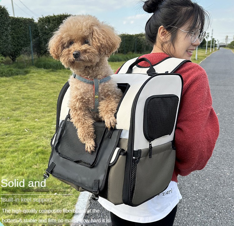 Large capacity cat bag, backpack, portable backpack for going out, windproof car bag for Spring Festival travel