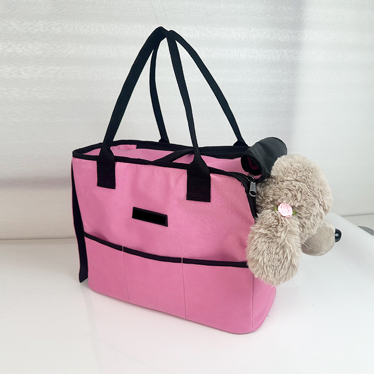 Large capacity outdoor diagonal pet bag, travel portable dog bag