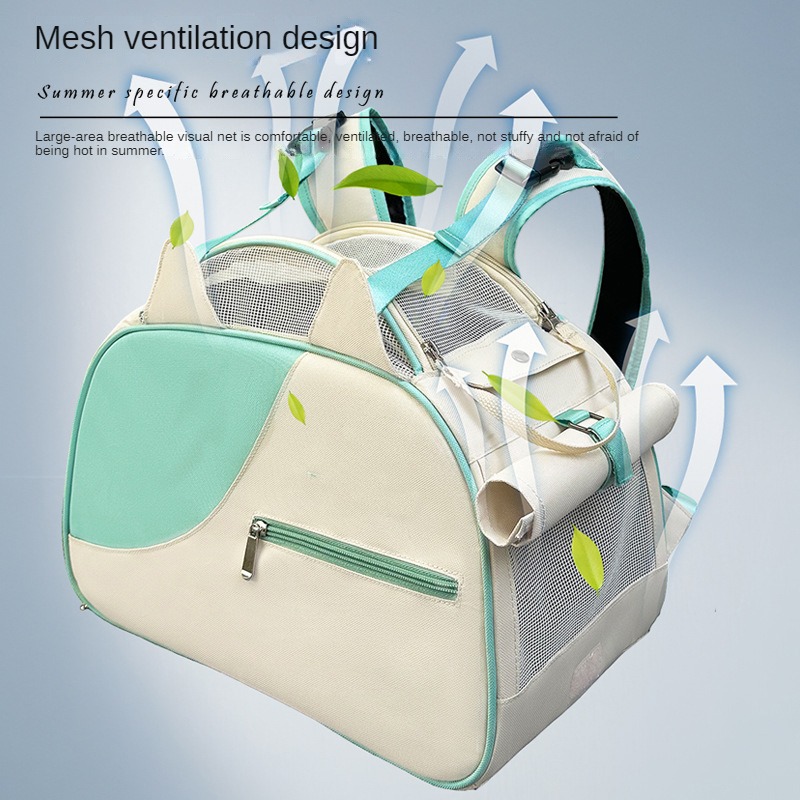 Portable for outdoor use, comfortable and breathable pet car bag for winter outings, backpack for cats
