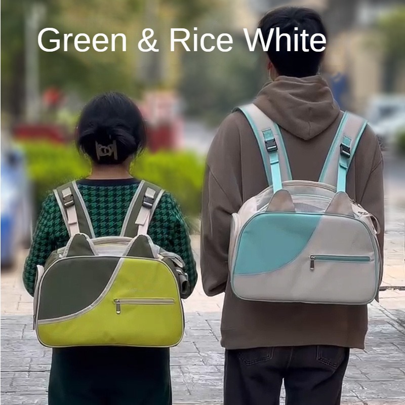 Portable for outdoor use, comfortable and breathable pet car bag for winter outings, backpack for cats