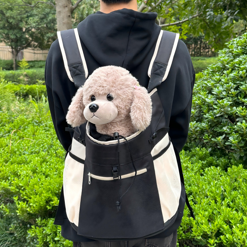 Dog outdoor bag, backpack, cute pet cat bag, chest bag, summer mesh breathable bag