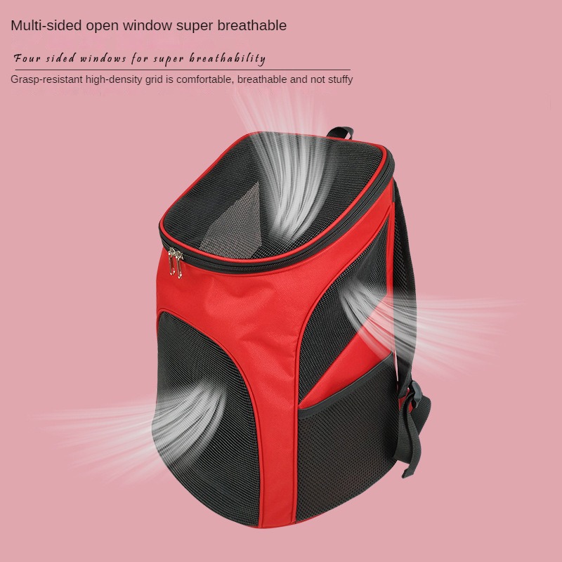 Foldable pet bag, large capacity breathable cat bag Dog bag Cat cage Pet outdoor portable bag