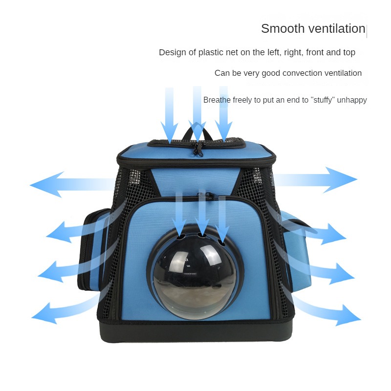 Space capsule Oxford foldable pet backpack