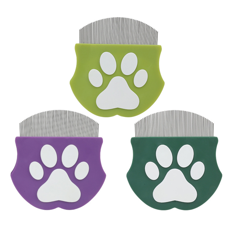 Pet comb, dog mini face comb, facial hair removal comb, cat flea comb, curved flea removal comb