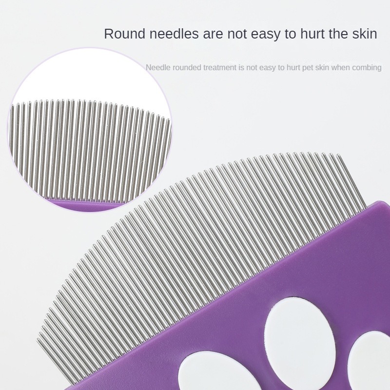 Pet comb, dog mini face comb, facial hair removal comb, cat flea comb, curved flea removal comb