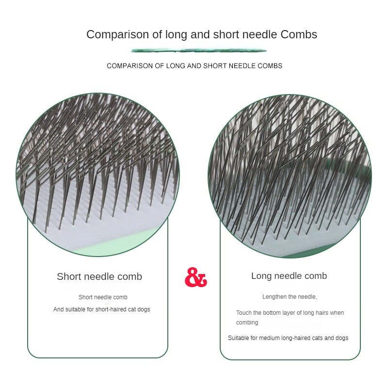 Pet comb, dog grooming needle comb, dog comb, cat grooming